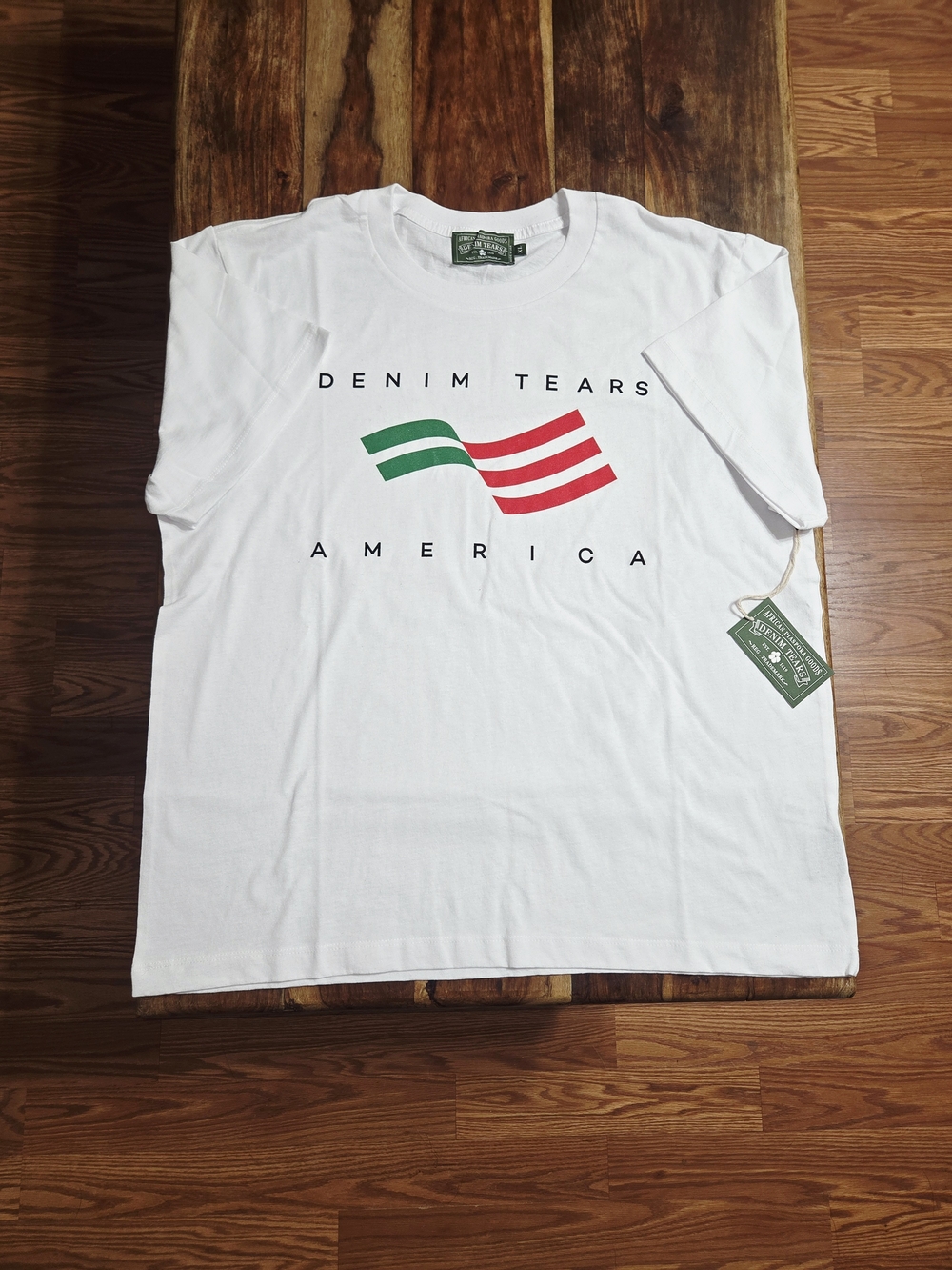 Denim Tears America Sportwear Graphic Short-Sleeve Tee. Size XL